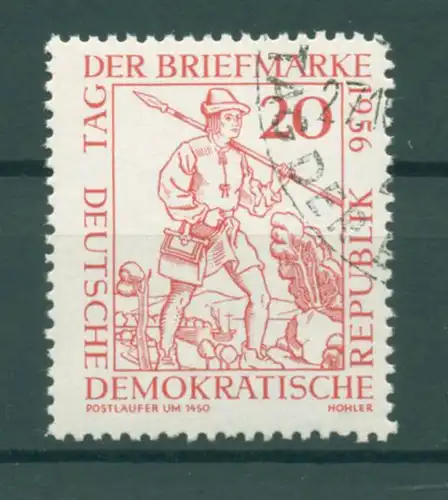 DDR 1955 PLATTENFEHLER Nr 544 II gestempelt (222499)
