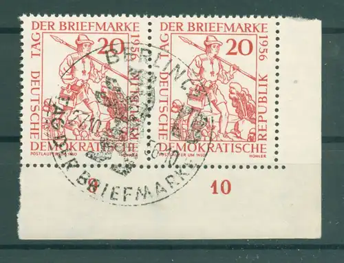 DDR 1955 PLATTENFEHLER Nr 544 III gestempelt (222500)
