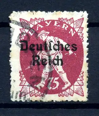 DEUTSCHES REICH 1920 PLATTENFEHLER Nr 127 I gestempelt (217713)