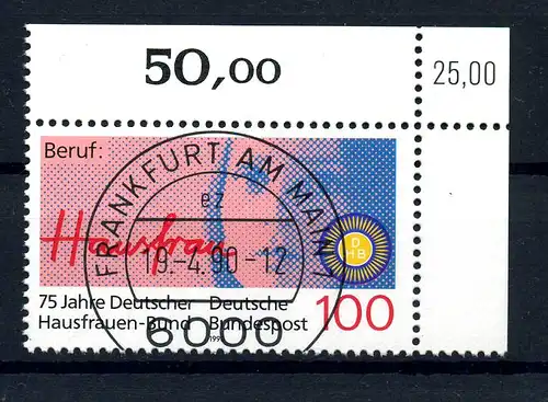 BUND 1990 Nr 1460 KBWZ gestempelt (220610)