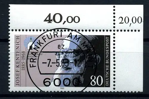BUND 1985 Nr 1252 KBWZ gestempelt (216810)