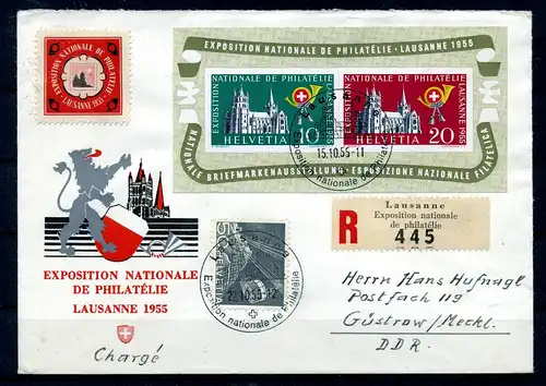 SCHWEIZ 1955 Bl.15 gestempelt (217751)