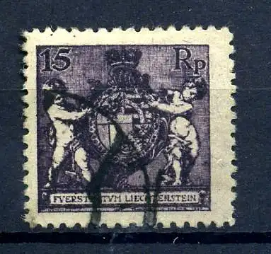 LIECHTENSTEIN 1921 Nr 52B gestempelt (217588)