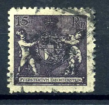 LIECHTENSTEIN 1921 Nr 52B gestempelt (220793)
