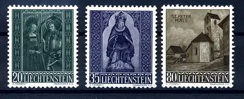 LIECHTENSTEIN 1958 Nr 374-376 postfrisch (214121)