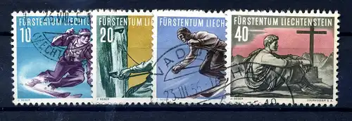 LIECHTENSTEIN 1955 Nr 334-337 gestempelt (217637)