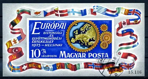 UNGARN 1977 Bl. 113B gestempelt (221777)