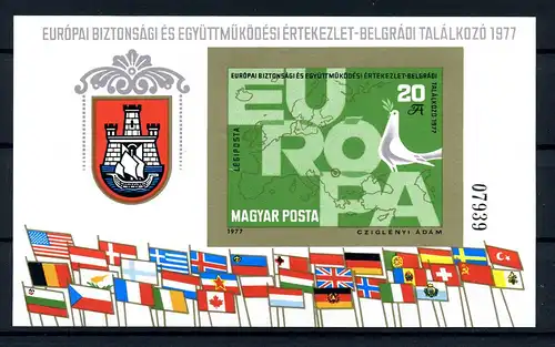 UNGARN 1977 Bl.126B postfrisch (221754)