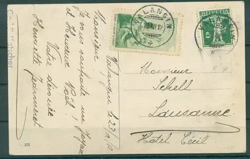 SCHWEIZ 1912 Nr II Postkarte (223258)