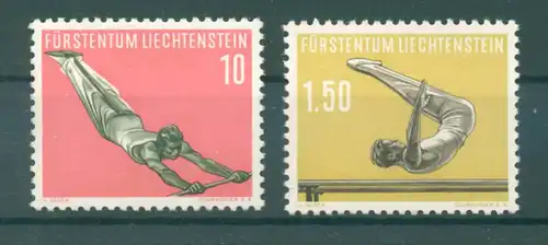 LIECHTENSTEIN 1957 Nr 353+356 postfrisch (223252)