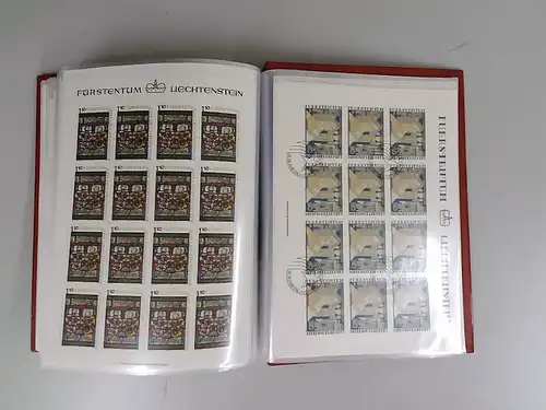 Liechtenstein Posten/Sammlung Kleinbögen postfrisch/gestempelt (800174)