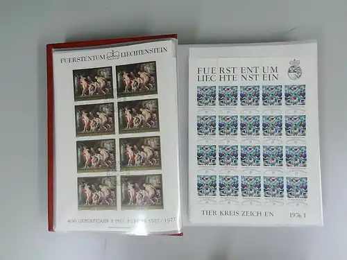 Liechtenstein Posten/Sammlung Kleinbögen postfrisch/gestempelt (800174)