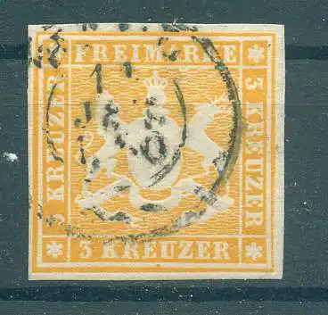 WUERTTEMBERG 1857 Nr 7 gestempelt (227931)