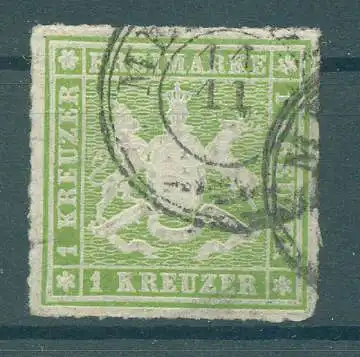 WUERTTEMBERG 1865 Nr 30 gestempelt (227932)