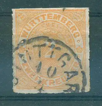 WUERTTEMBERG 1869 Nr 37 gestempelt (227052)