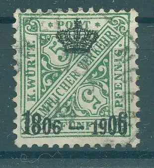WUERTTEMBERG 1906 Nr 219 gestempelt (227039)