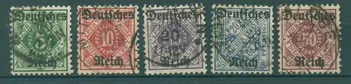 DEUTSCHES REICH 1920 Nr D52-56 gestempelt (226166)
