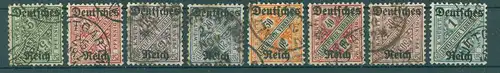 DEUTSCHES REICH 1920 Nr D57-64 gestempelt (226169)