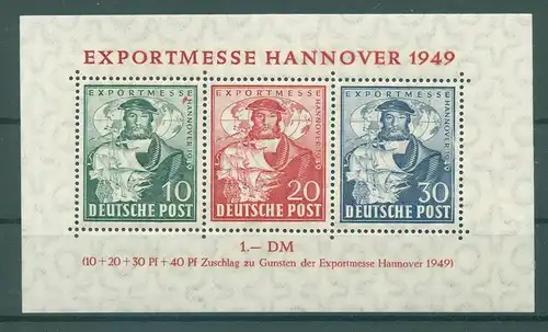 BIZONE 1949 Bl.1 postfrisch (226359)