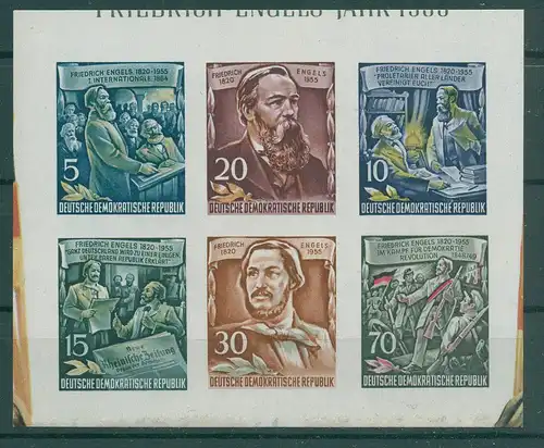 DDR 1955 Herz aus Block 13 postfrisch (228554)