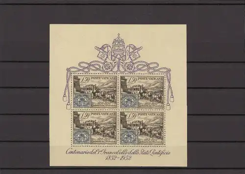 VATIKAN 1952 Bl.1 postfrisch (213421)