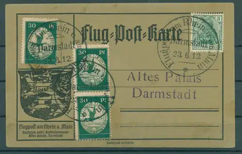 DEUTSCHES REICH 1912 Nr III Postkarte (222210)