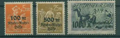 DEUTSCHES REICH 1923 Nr 258-260 postfrisch (228763)