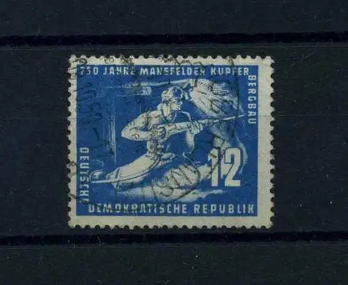 DDR 1950 PLATTENFEHLER Nr 273 f7 gestempelt (100957)