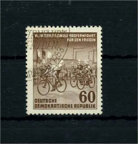 DDR 1953 PLATTENFEHLER Nr 357 f14 gestempelt (101048)