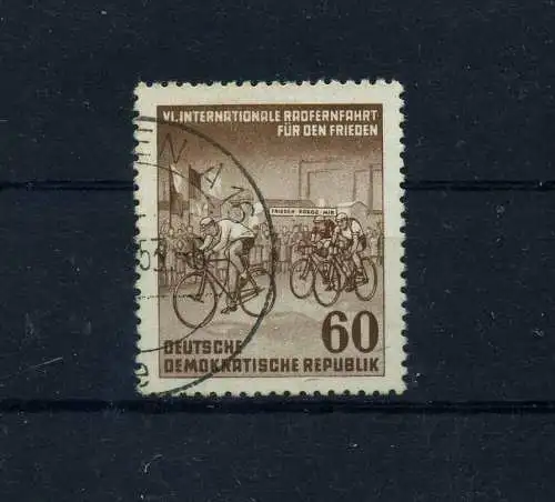 DDR 1953 PLATTENFEHLER Nr 357 f14 gestempelt (101049)