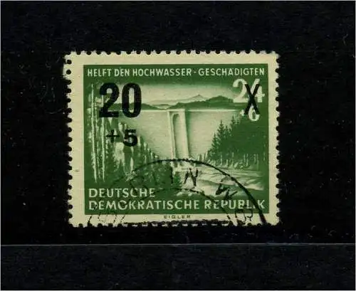DDR 1955 PLATTENFEHLER Nr 449 V gestempelt (101176)
