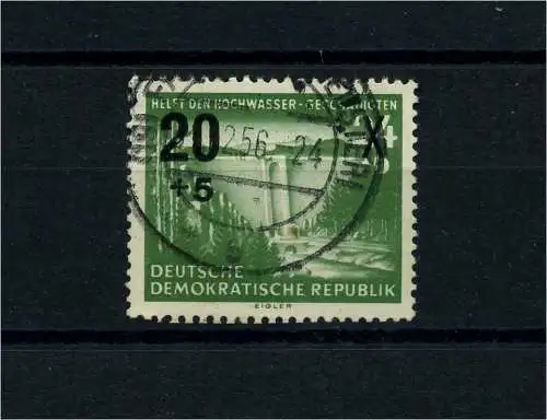 DDR 1955 PLATTENFEHLER Nr 449 f20 gestempelt (101186)