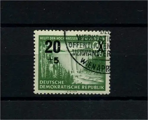 DDR 1955 PLATTENFEHLER Nr 449 f39 gestempelt (101192)