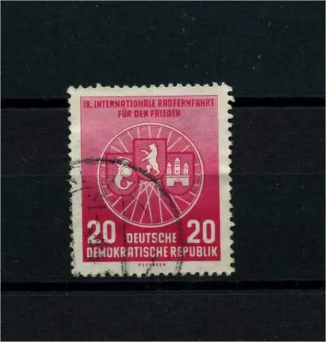 DDR 1956 PLATTENFEHLER Nr 522 I gestempelt (101270)