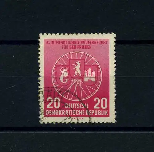 DDR 1956 PLATTENFEHLER Nr 522 I gestempelt (101271)