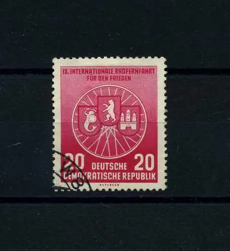 DDR 1956 PLATTENFEHLER Nr 522 II gestempelt (101273)
