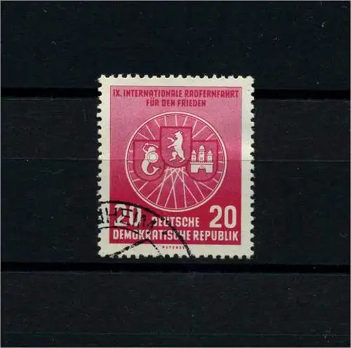DDR 1956 PLATTENFEHLER Nr 522 II gestempelt (101274)