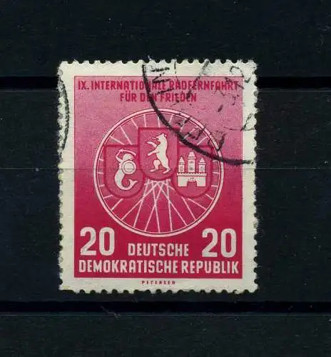 DDR 1956 PLATTENFEHLER Nr 522 II gestempelt (101275)
