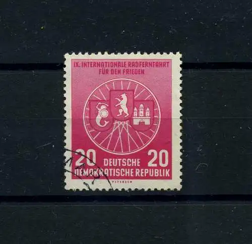 DDR 1956 PLATTENFEHLER Nr 522 f17 gestempelt (101283)