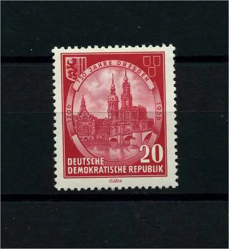 DDR 1956 PLATTENFEHLER Nr 525 f40 postfrisch (101286)
