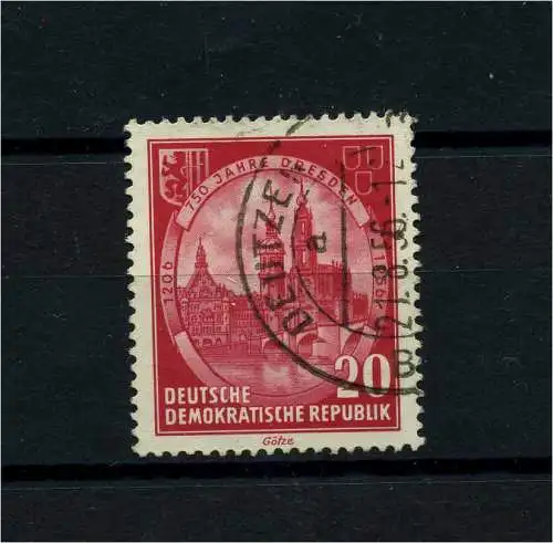 DDR 1956 PLATTENFEHLER Nr 525 f40 gestempelt (101290)