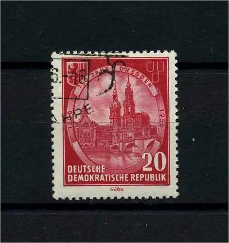 DDR 1956 PLATTENFEHLER Nr 525 f40 gestempelt (101292)