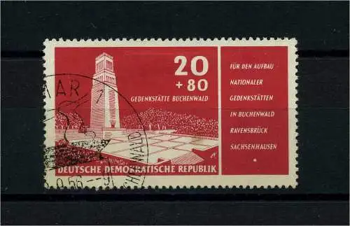 DDR 1956 PLATTENFEHLER Nr 538 f22 gestempelt (101322)