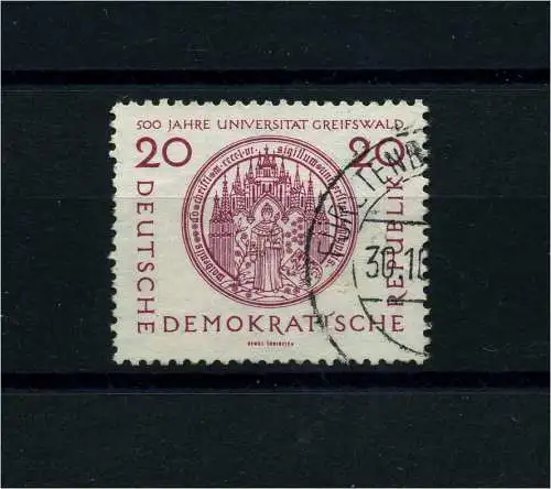 DDR 1956 PLATTENFEHLER Nr 543 f20 gestempelt (101340)