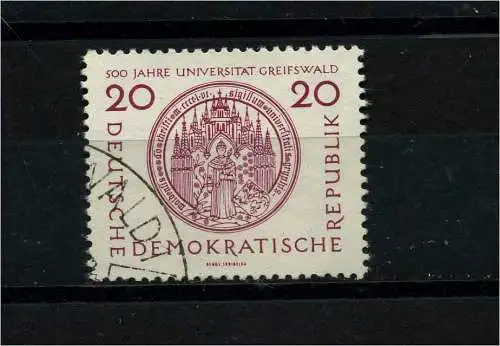 DDR 1956 PLATTENFEHLER Nr 543 f45 gestempelt (101344)