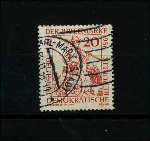 DDR 1956 PLATTENFEHLER Nr 544 IV gestempelt (101352)