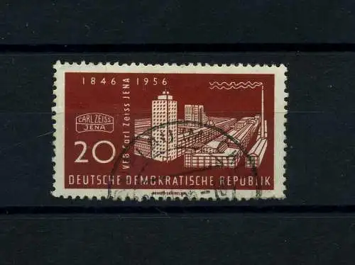 DDR 1956 PLATTENFEHLER Nr 546 f9 gestempelt (101373)