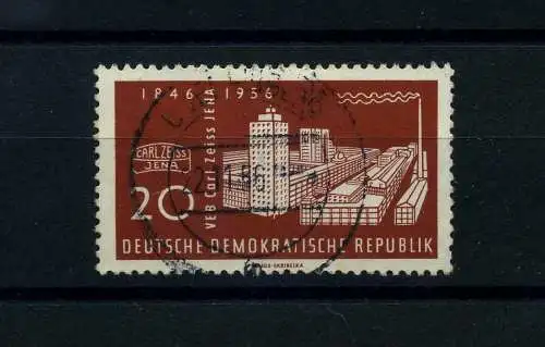DDR 1956 PLATTENFEHLER Nr 546 f9 gestempelt (101375)