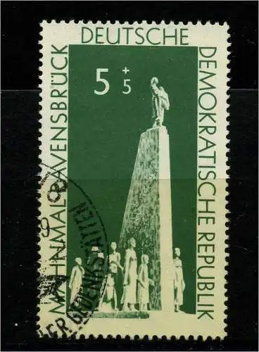 DDR 1957 PLATTENFEHLER Nr 566 f22 gestempelt (101420)