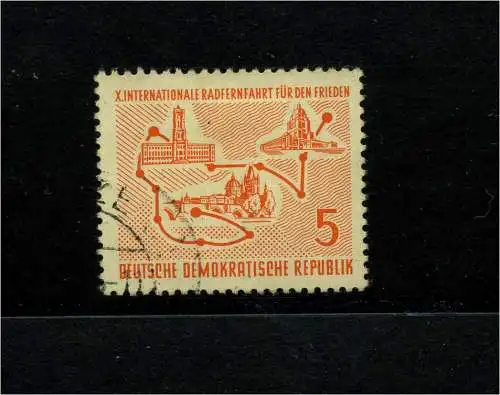 DDR 1957 PLATTENFEHLER Nr 568 f46 gestempelt (101426)